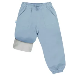 Kids Fleece Lined Rain Pants | Dusty Blue