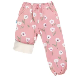 Kids Fleece Lined Rain Pants | White Tulip