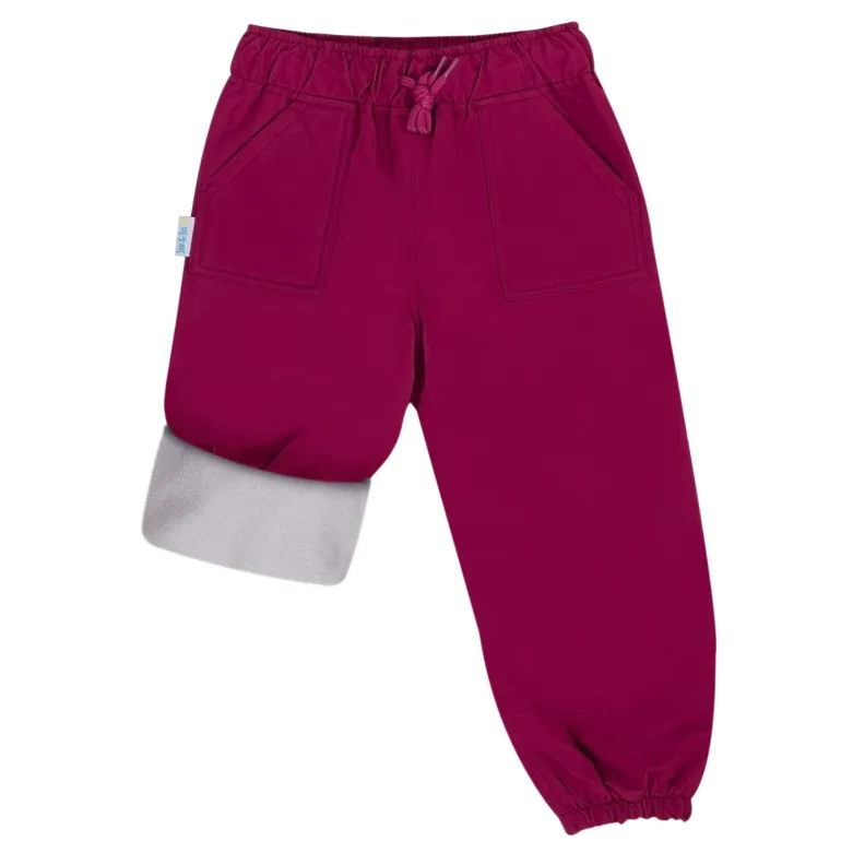 Kids Fleece Lined Rain Pants | Wildberry
