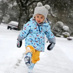 Kids Fleece Lined Rain Pants | Yellow