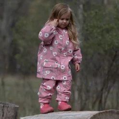 Kids Fleece Lined Rain Pants | White Tulip