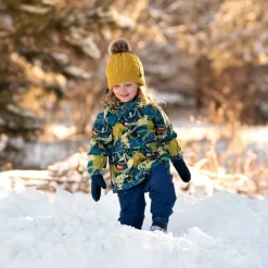 Kids Fleece Lined Rain Pants | Nebula Blue