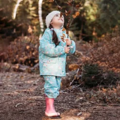 Kids Fleece Lined Rain Pants | Unicorn