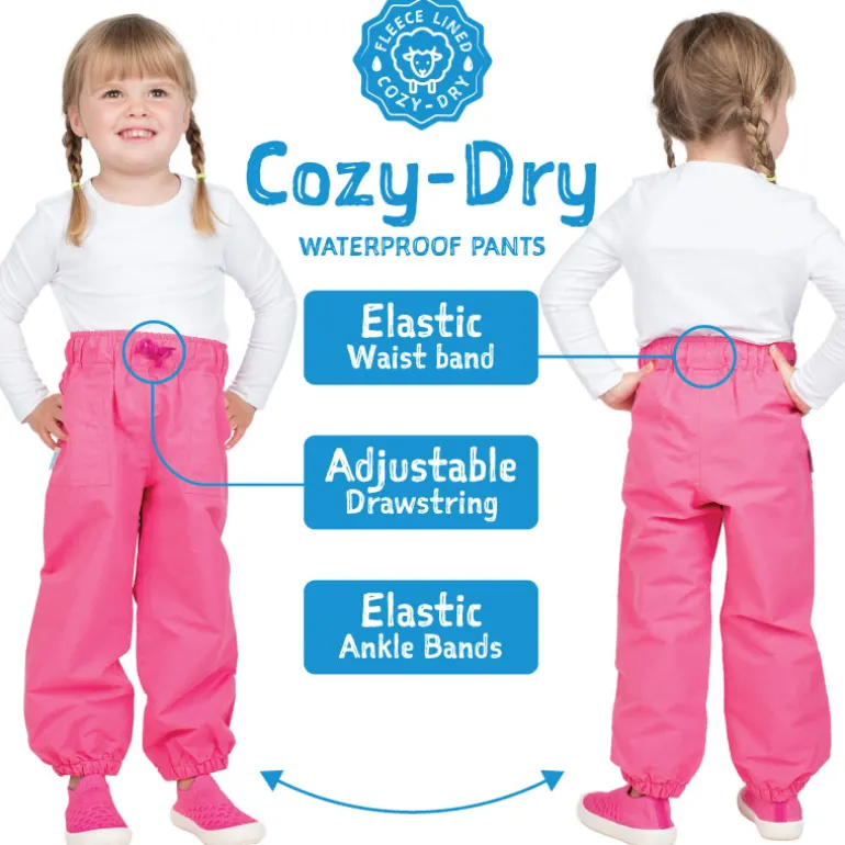 Kids Fleece Lined Rain Pants | Bear Mountain
