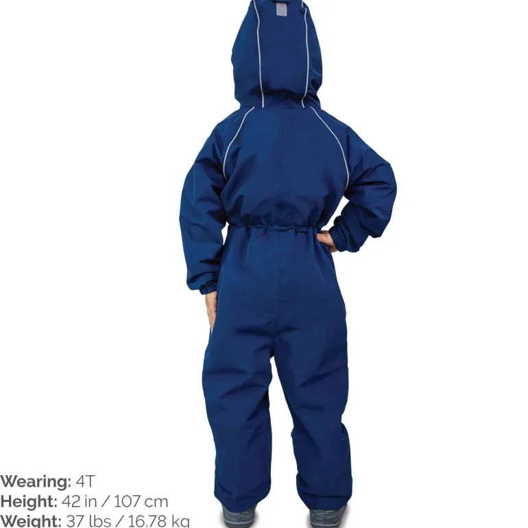 Kids Fleece Lined Rain Suits | Nebula Blue