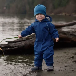 Kids Fleece Lined Rain Suits | Nebula Blue