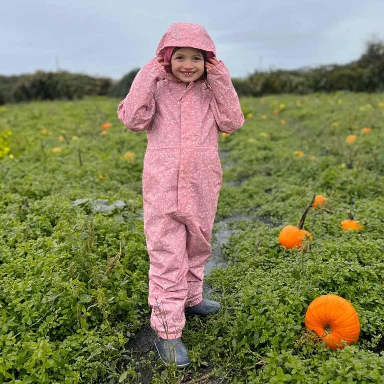 Kids Fleece Lined Rain Suits | Prairie Flowers