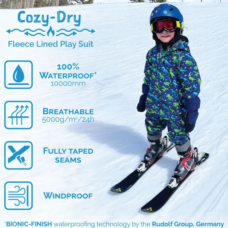 Kids Fleece Lined Rain Suits | Prairie Flowers