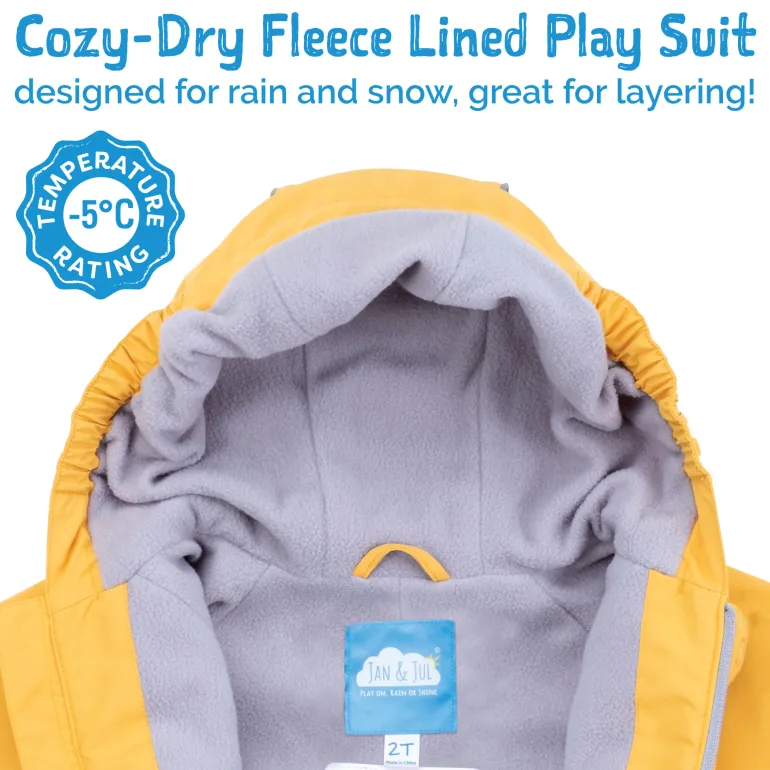 Kids Fleece Lined Rain Suits | Nebula Blue