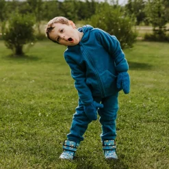 Kids Fleece Mittens | Blue Spruce