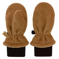 Kids Fleece Mittens | Brown Bear