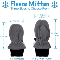 Kids Fleece Mittens | Brown Bear