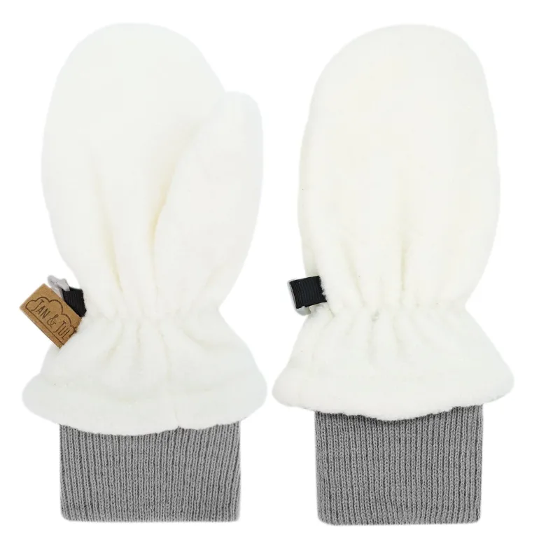 Kids Fleece Mittens | Cream
