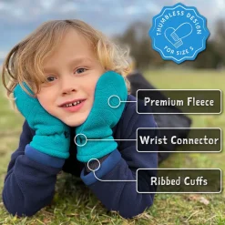 Kids Fleece Mittens | Dusty Pink