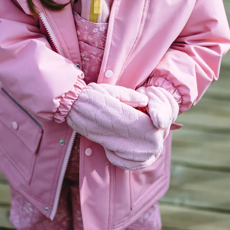 Kids Fleece Mittens | Dusty Pink