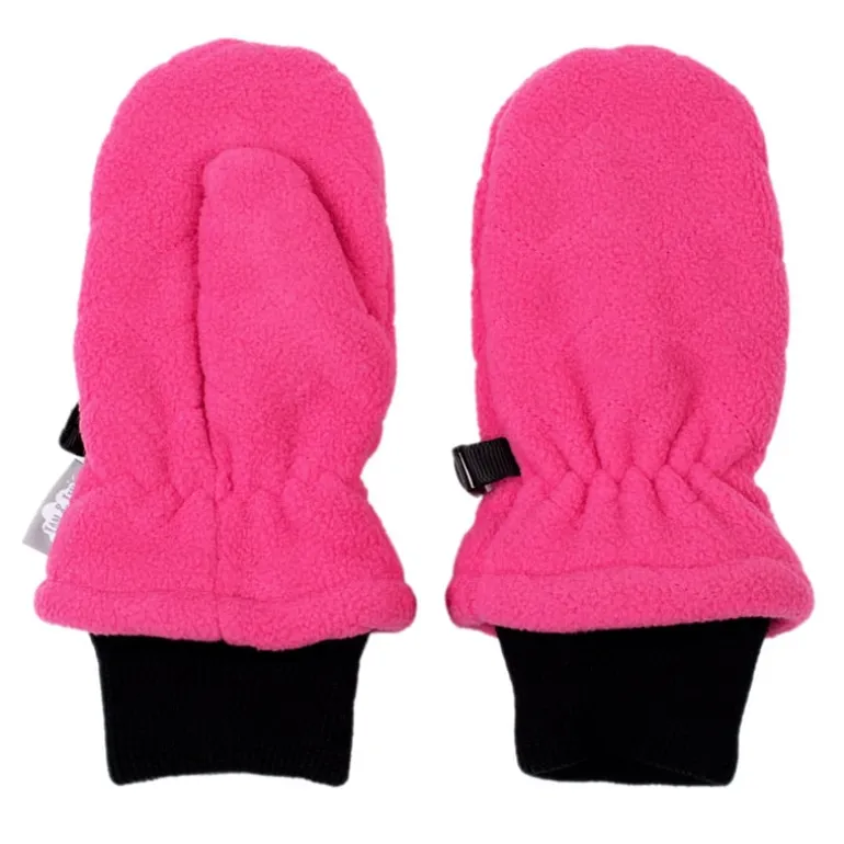 Kids Fleece Mittens | Hot Pink