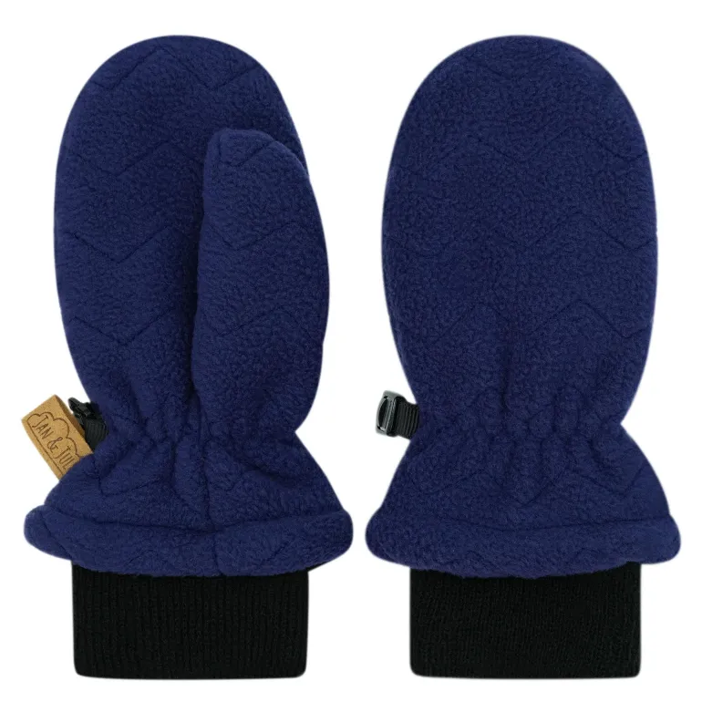 Kids Fleece Mittens | Navy