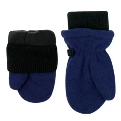 Kids Fleece Mittens | Navy