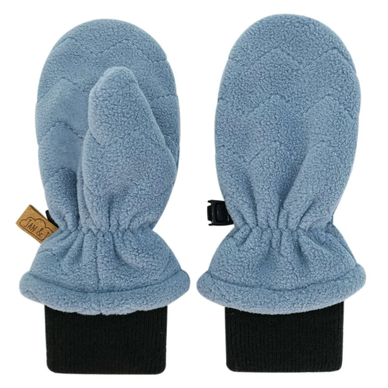 Kids Fleece Mittens | Stormy Blue