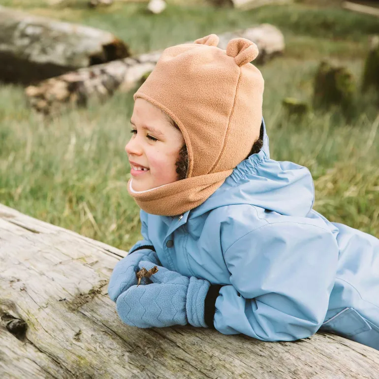Kids Fleece Mittens | Stormy Blue