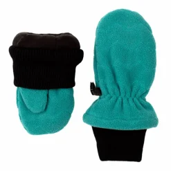Kids Fleece Mittens | Teal