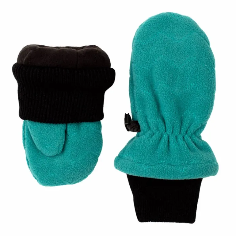 Kids Fleece Mittens | Teal