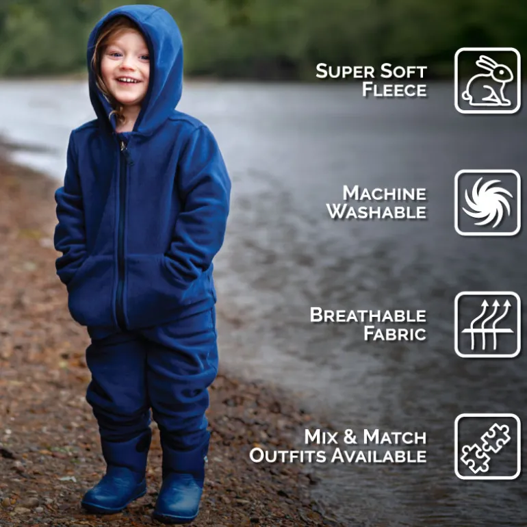 Kids Fleece Pants | Navy