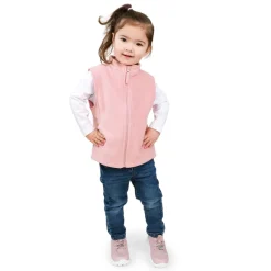 Kids Fleece Vest | Dusty Pink