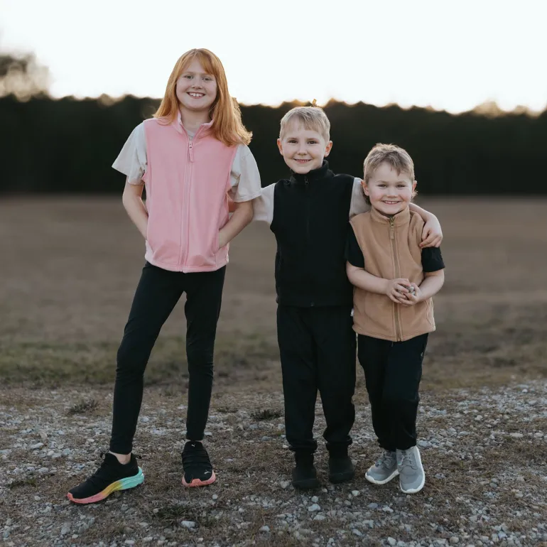 Kids Fleece Vest | Soft Brown