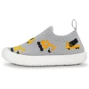 Kids Graphic Slip On Shoes | Grey Construction