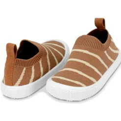 Kids Graphic Slip On Shoes | Khaki Stripes