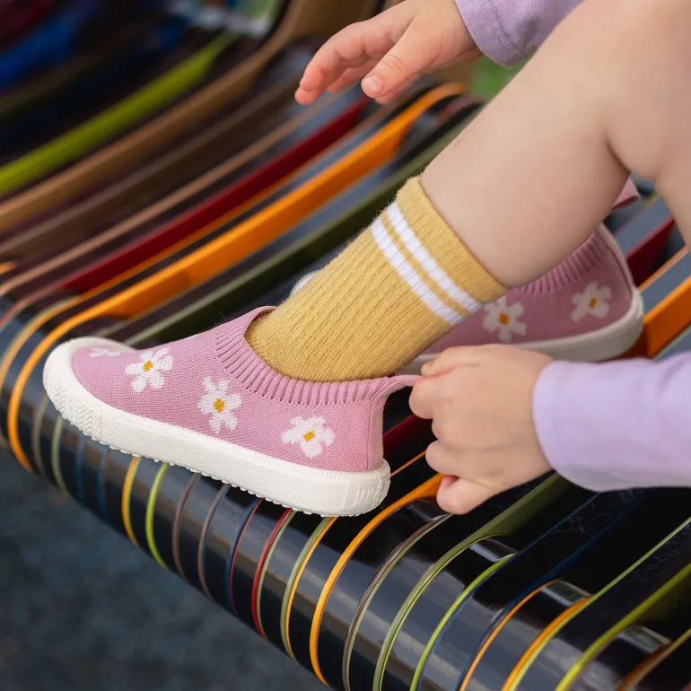 Kids Graphic Slip On Shoes | Pink Daisy