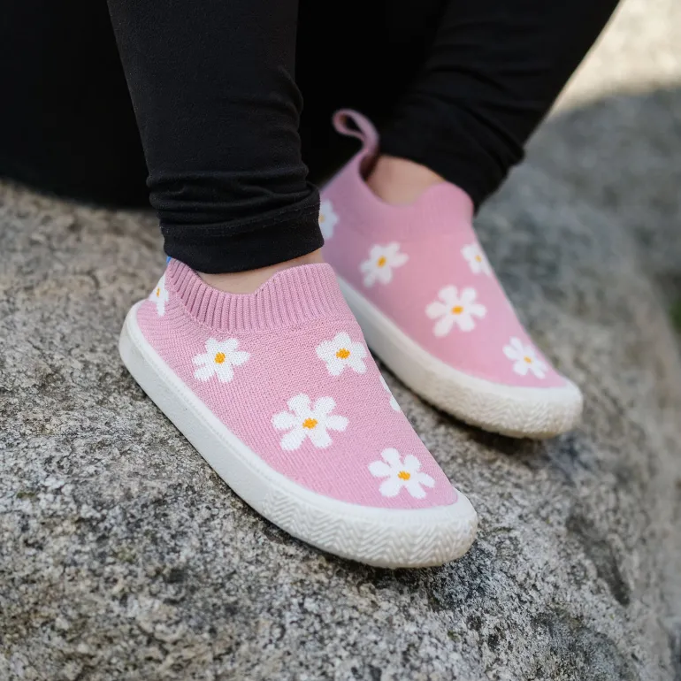 Kids Graphic Slip On Shoes | Pink Daisy