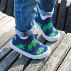 Kids Graphic Slip On Shoes | Triceratops