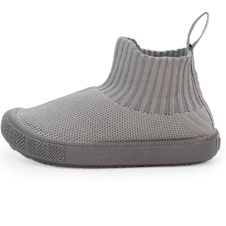 Kids High Top Knit Shoes | Grey