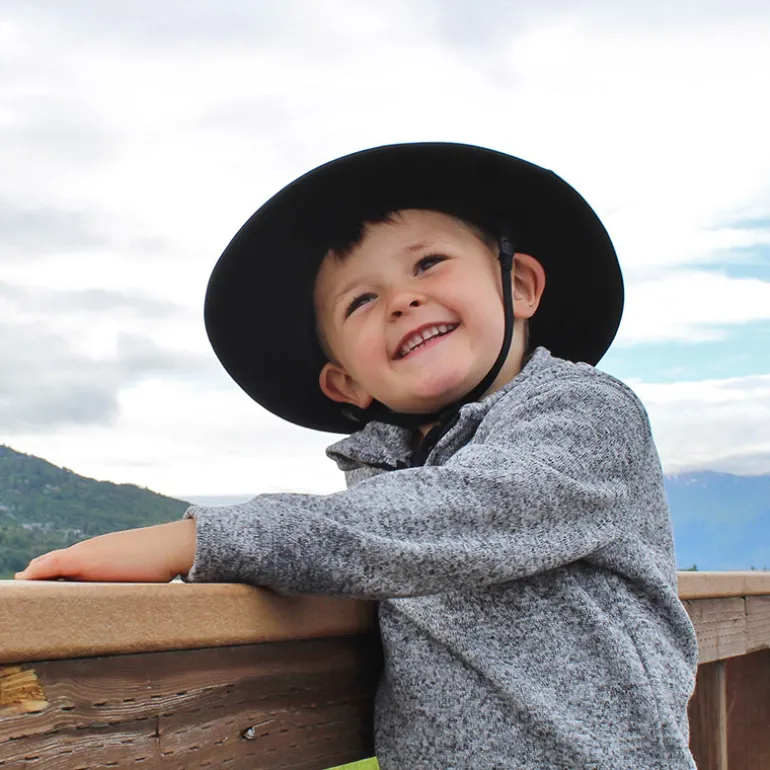 Kids Hiking Hats | Black