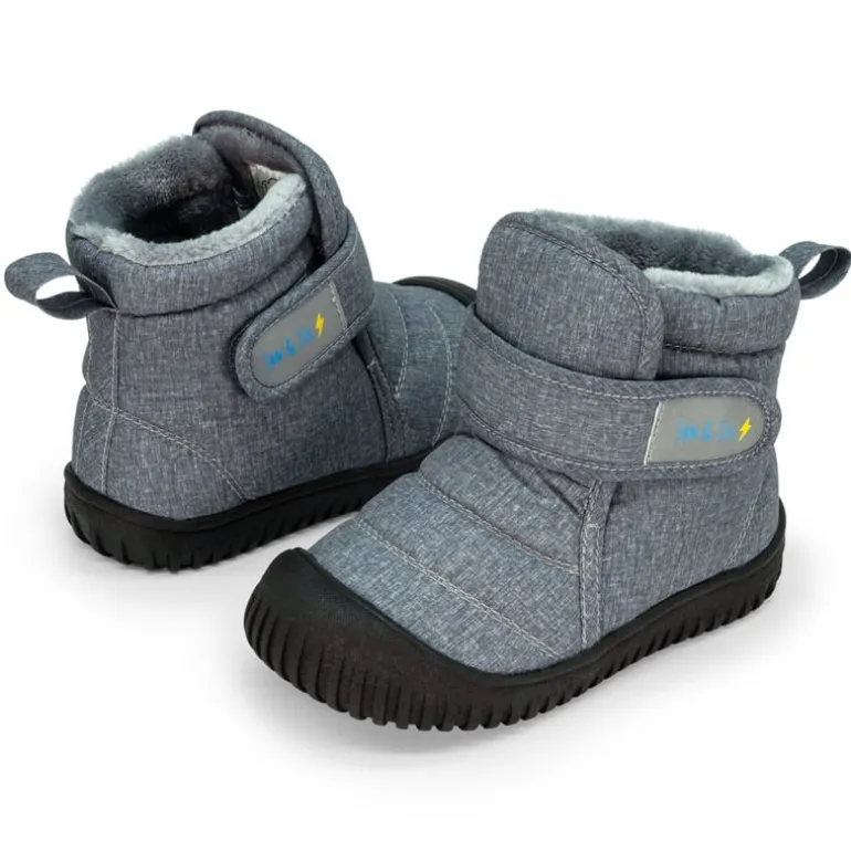 Kids Insulated Ankle Boots | Heather Grey