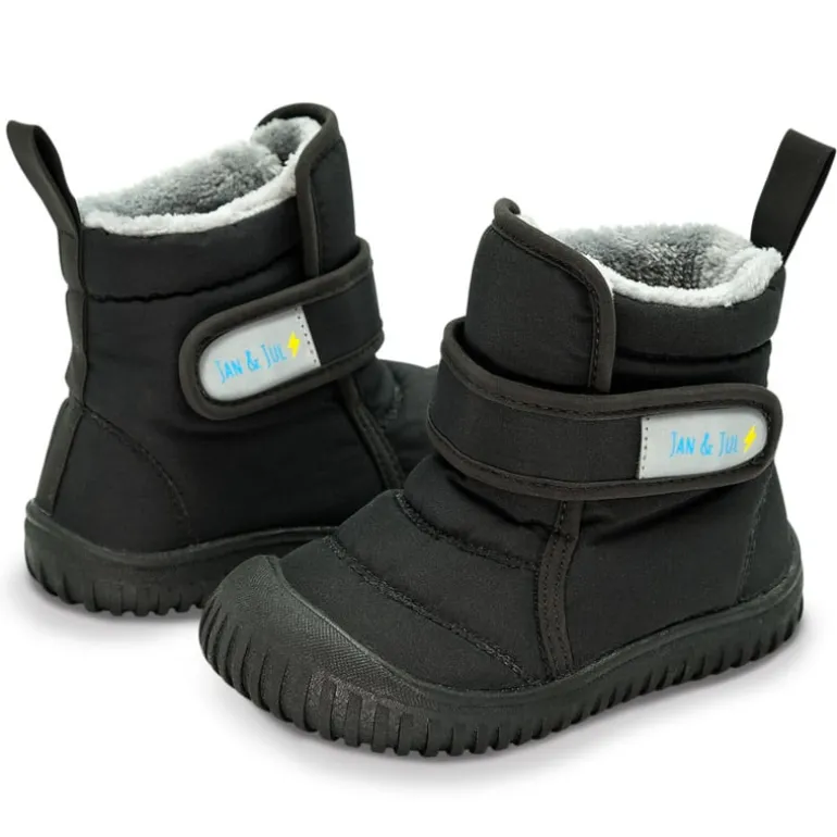 Kids Insulated Ankle Boots | Black