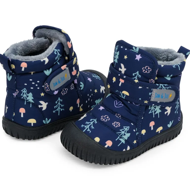 Kids Insulated Ankle Boots | Navy Forest