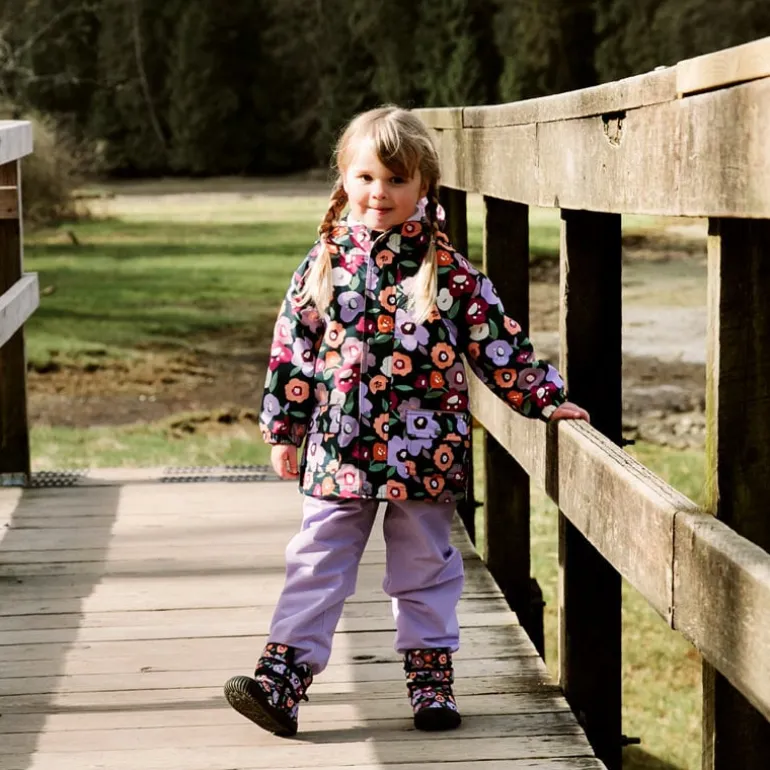 Kids Insulated Ankle Boots | Winter Flowers