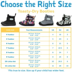Kids Insulated Ankle Boots | Black