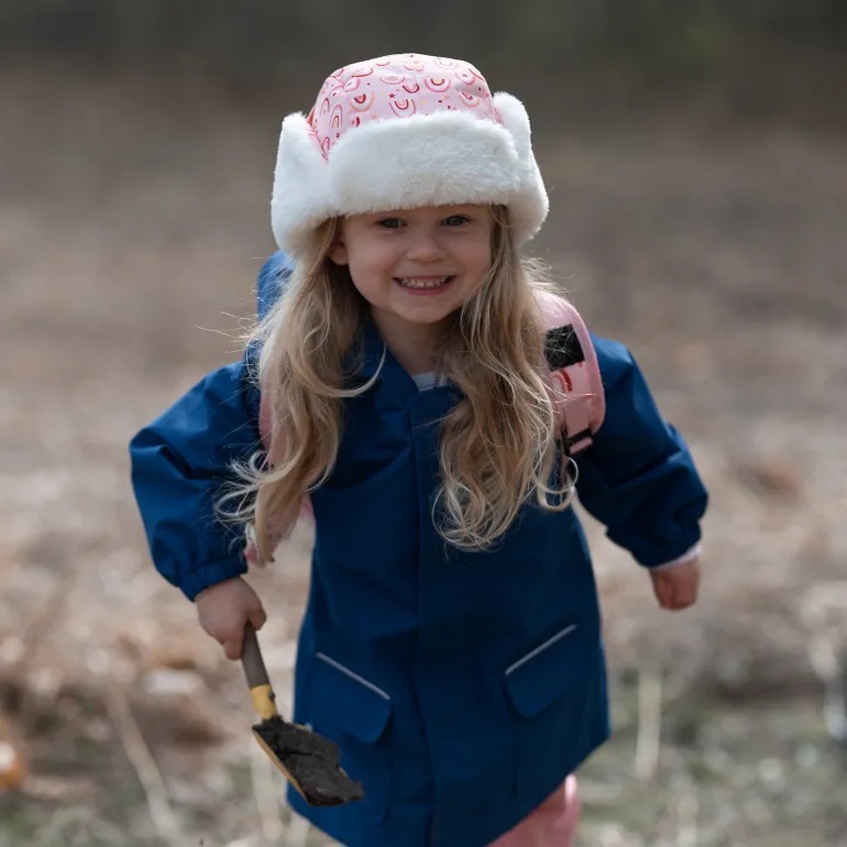 Kids Insulated Winter Hats | Pink Rainbow