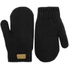 Kids Knit Mittens | Black