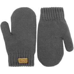 Kids Knit Mittens | Dark Grey