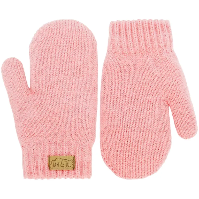 Kids Knit Mittens | Dusty Pink