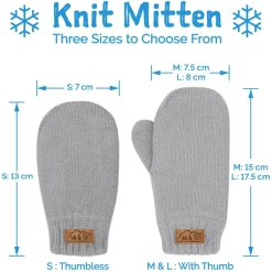 Kids Knit Mittens | Dusty Pink