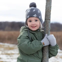 Kids Knit Mittens | Grey