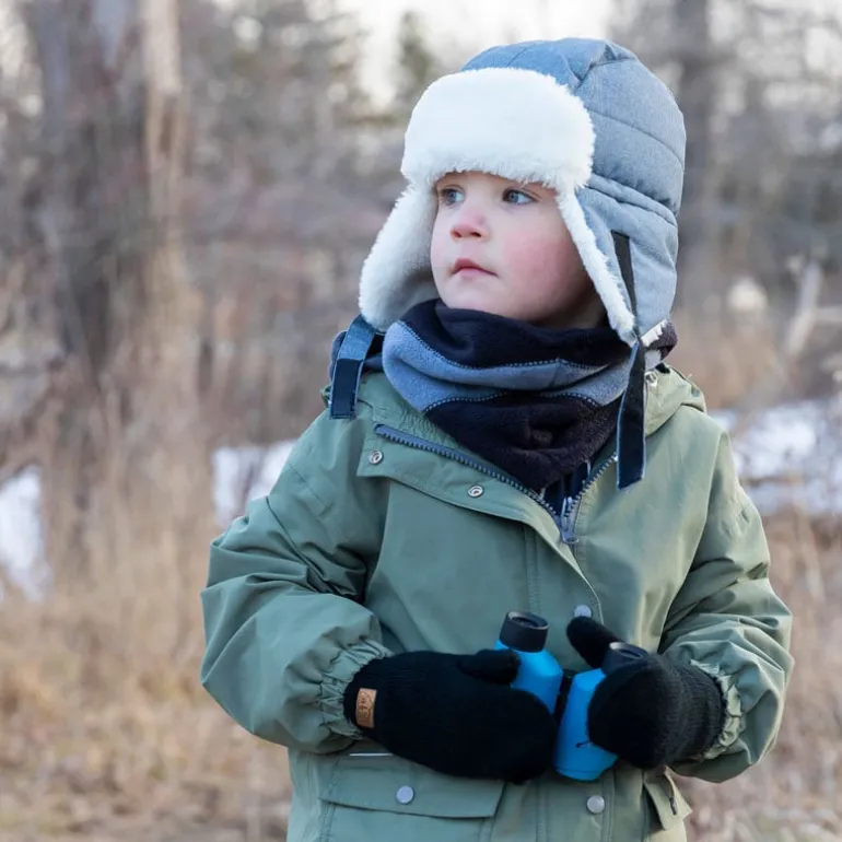 Kids Knit Mittens | Hot Pink
