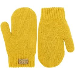 Kids Knit Mittens | Mustard