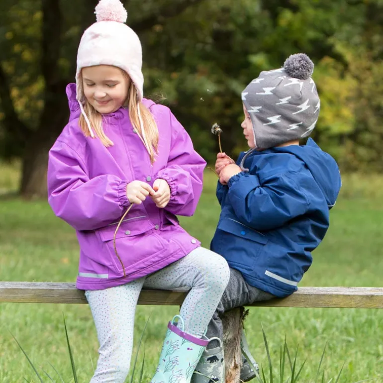 Kids Knit Winter Earflap Hats | Bear Cub